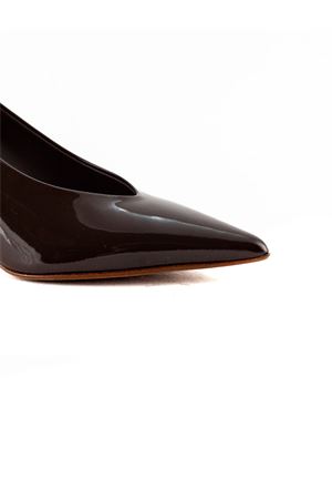 Dècolletè Galassia in pelle vernice marrone SERGIO LEVANTESI | GALASSIA56DARKBRON